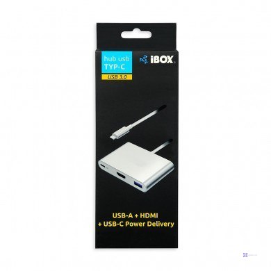 Adapter IBOX IUH3CFT1 (kolor srebrny)