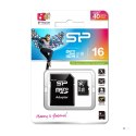 Karta pamięci Silicon Power microSDHC 16GB Class 10 + ADAPTER microSD-SD (SP016GBSTH010V10SP)