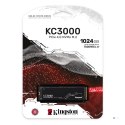 Dysk SSD Kingston KC3000 (1TB; M.2 2280; PCIe 4.0 x4 NVMe; SKC3000S/1024G)