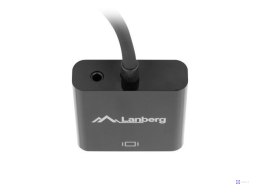 Adapter HDMI-A (M) -> VGA (F) + minijack 3.5 mm (F) Lanberg