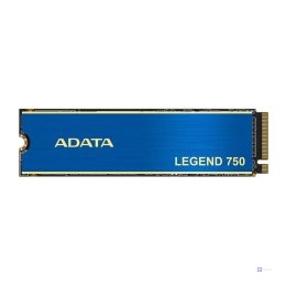 Dysk SSD ADATA LEGEND 750 500GB M.2 PCIe NVMe (3400/2400 MB/s) 2280, 3D NAND