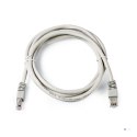 Patchcord GEMBIRD PP6U-2M (RJ45 - RJ45 ; 2m; UTP; kat. 6; kolor szary)