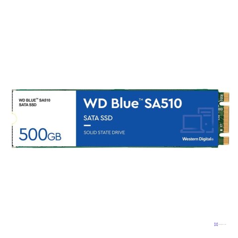 Dysk SSD WD Blue SA510 500GB M.2 SATA 2280 (560/510 MB/s) WDS500G3B0B