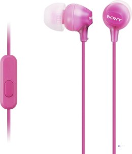 Słuchawki SONY douszne z mikrofonem MDR-EX15APP różowe PROMOCJA