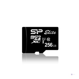 Karta pamięci Silicon Power microSDXC Elite 256GB CL10 UHS-1 (U1) + ADAPTER microSD-SD (SP256GBSTXBU1V10SP)