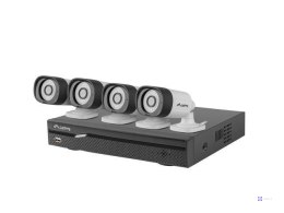 Zestaw do monitoringu Lanberg PCS-0804-0050 rejestrator NVR 8 kanałowy PoE + 4 kamery IP 5MP z akcesoriami