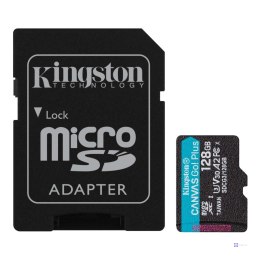 Karta pamięci Micro SD Kingston Canvas Go! Plus Class 10 128GB + AdapterSD