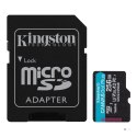 Karta pamięci Micro SD Kingston Canvas Go! Plus Class 10 256GB + AdapterSD