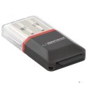 Czytnik kart pamięci microSD USB 2.0 Esperanza EA134K (czarny)