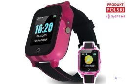 Smartwatch dla dzieci GoGPS K27 (różowy)