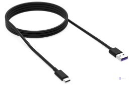 Kabel USB KRUX USB-C 1,2m Czarny