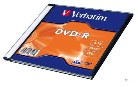 DVD-R Verbatim 4.7GB X16 Matt Silver (20 Slim)