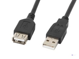 Kabel Lanberg CA-USBE-10CC-0030-BK (USB 2.0 Męski - USB 2.0 Żeński; 3m; czarny)