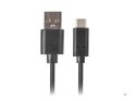 Kabel Lanberg CA-USBO-31CU-0018-BK (USB 3.1 - USB typu C ; 1,8m; kolor czarny)