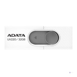 Pendrive ADATA UV220 AUV220-32G-RWHGY (32GB; USB 2.0; kolor biały)
