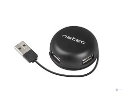 Hub NATEC Bumblebee NHU-1330 (4x USB 2.0; kolor czarny)