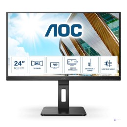 Monitor AOC 23,8" 24P2QM VGA DVI HDMI DP USB 3.0x4 głośniki 2x2W