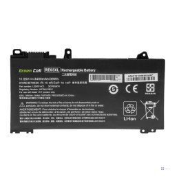 Bateria Green Cell RE03XL do HP ProBook 430 G6 G7 440 G6 G7 445 G6 G7 450 G6 G7 455 G6 G7 445R G6 455R G6