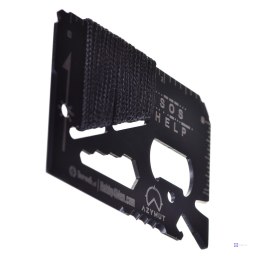 Multitool AZYMUT TOOL CARD karta wielofunkcyjna - 13 narzędzi + etui, 85/53 mm (H-O200930TC)