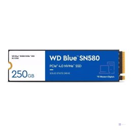 Dysk SSD WD Blue SN580 250GB M.2 2280 PCIe NVMe (4000/2000 MB/s) WDS250G3B0E
