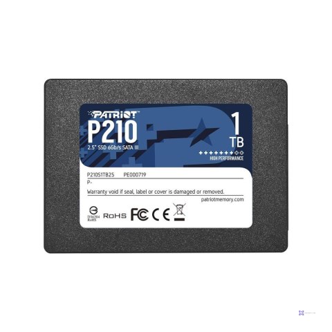 Dysk SSD Patriot P210 1TB 2.5" SATA3 (520/430 MB/s) 7mm