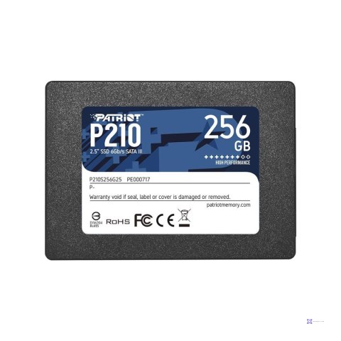 Dysk SSD Patriot P210 256GB 2.5" SATA3 (500/400 MB/s) 7mm