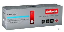 Activejet ATH-531N Toner (zamiennik HP 304A CC531A, Canon CRG-718C; Supreme; 3200 stron; niebieski)
