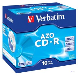 CD-R Verbatim 52x 700MB (Jewel Case 10) CRYSTAL
