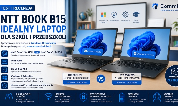 Test NTT Book B15 – laptopy stworzone dla nowoczesnej szkoły