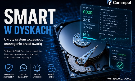SMART w dyskach HDD i SSD – technologia, która potrafi ostrzec przed utratą danych