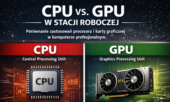Stacje robocze – profesjonalne komputery do CAD, AI, grafiki 3D i analizy danych